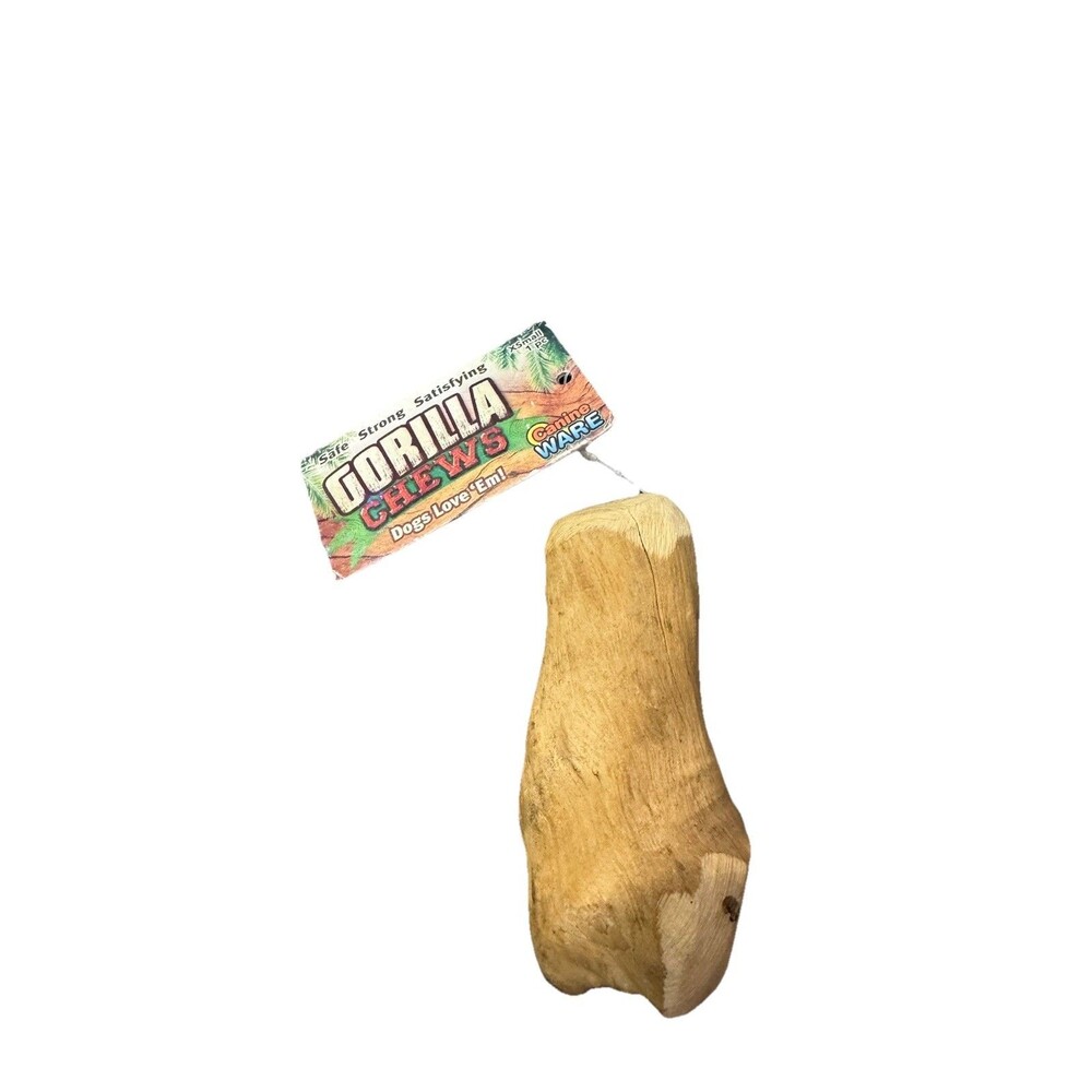 Gorilla Chews Small Natural Wood Dog Chew Canine Ware Solid Coffee Wood